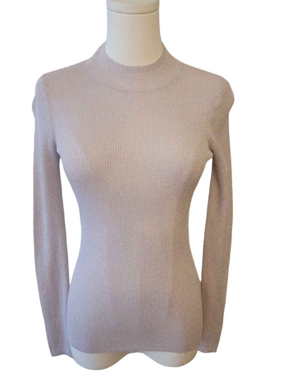 & Other Stories Lavender Shimmer Top Size 6